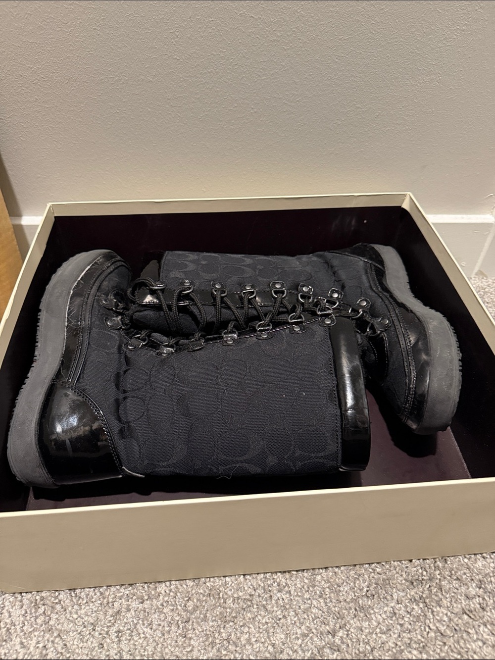 Coach Black Snow Boots